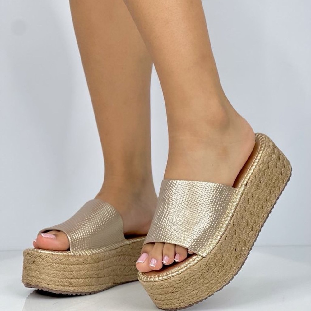 Platform Gold Moca Shoes